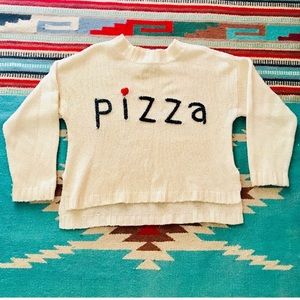 Wildfox Pizza Knit Sweater